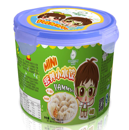 麥聰蝦仁蔬菜+魚肉蔬菜營養(yǎng)小水餃