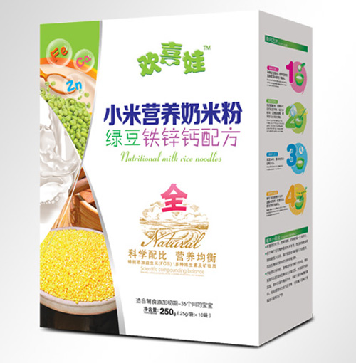 歡喜娃綠豆鐵鋅鈣配方小米營(yíng)養(yǎng)奶米粉