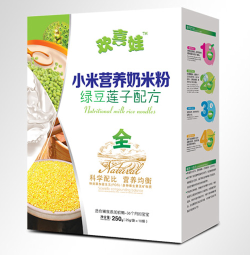 歡喜娃綠豆蓮子配方小米營養奶米粉