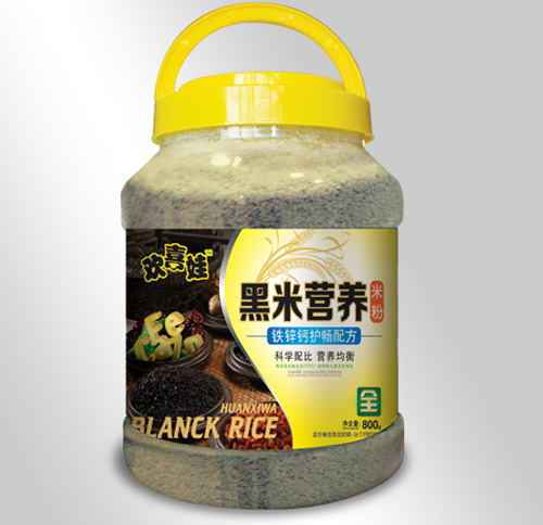 歡喜娃鐵鋅鈣護暢配方黑米營養米粉