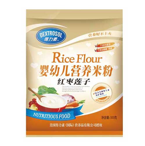 得力素紅棗蓮子嬰幼兒營養米粉