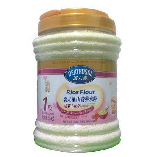 得力素胡蘿卜加鈣嬰兒淮山營養米粉