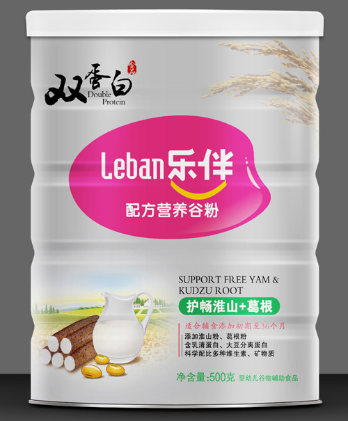 樂伴護腸淮山+葛根雙蛋白營養谷粉500克
