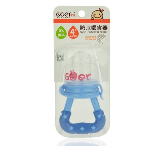 果兒防嗆喂食器藍色