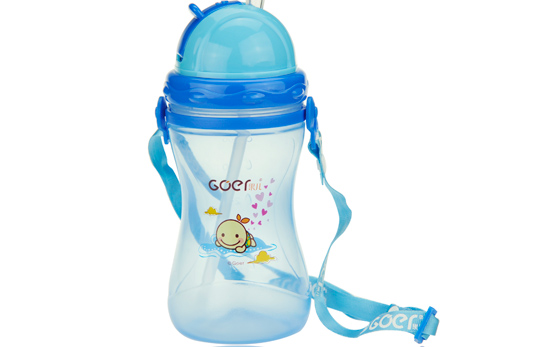 果兒迷你吸管水壺藍色