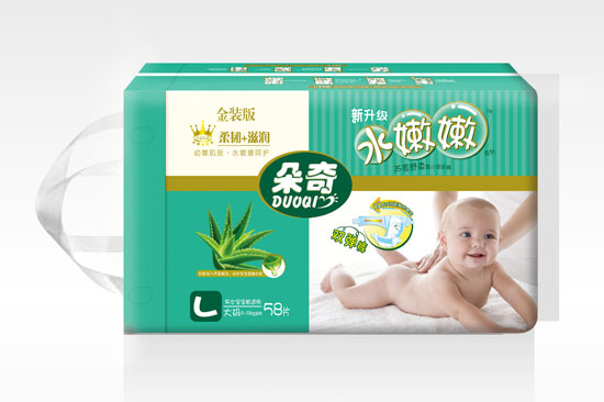 朵奇金裝水嫩嫩紙尿褲橫放-L