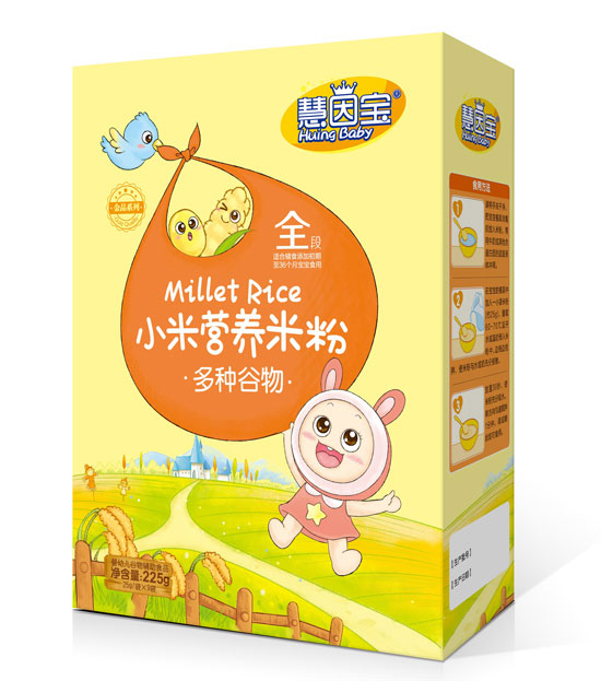 慧因寶多種谷物盒裝小米營養米粉