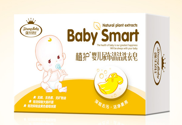 強生貝比嬰兒尿布清潔洗衣皂