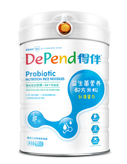 得伴益生菌營養配方米粉(乳清蛋白)