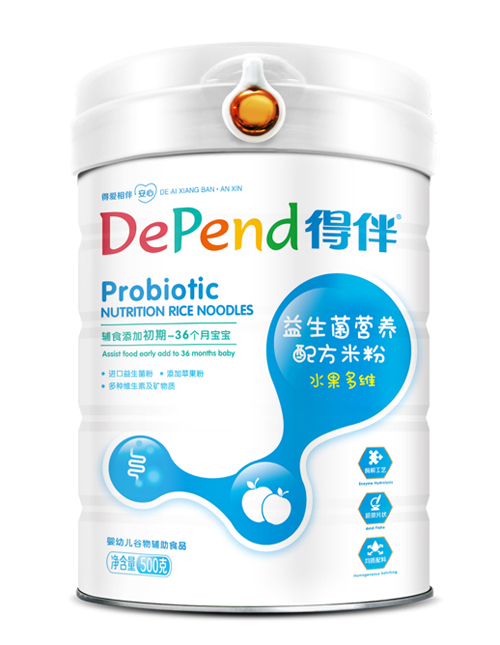 得伴益生菌營養配方米粉(水果多維)