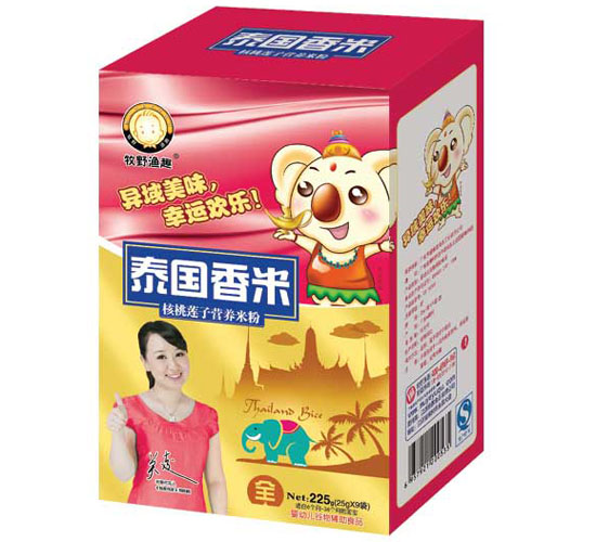 牧野漁趣核桃蓮子營養米粉盒裝