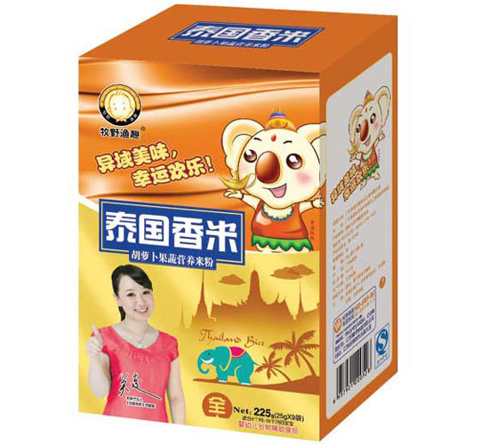 牧野漁趣胡蘿卜果蔬營養米粉盒裝