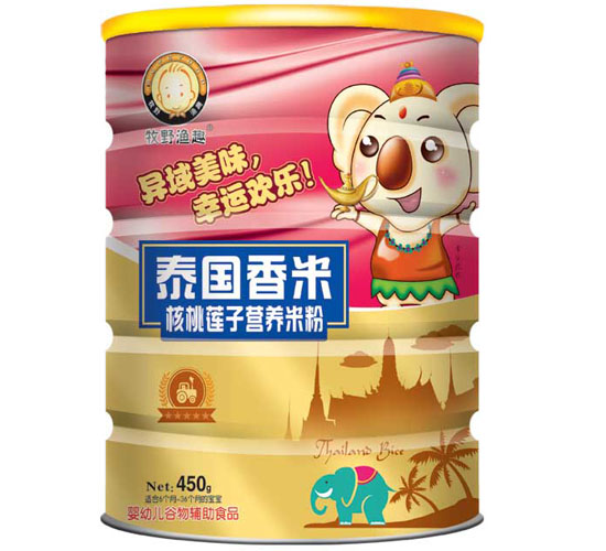 牧野漁趣核桃蓮子營養米粉聽裝