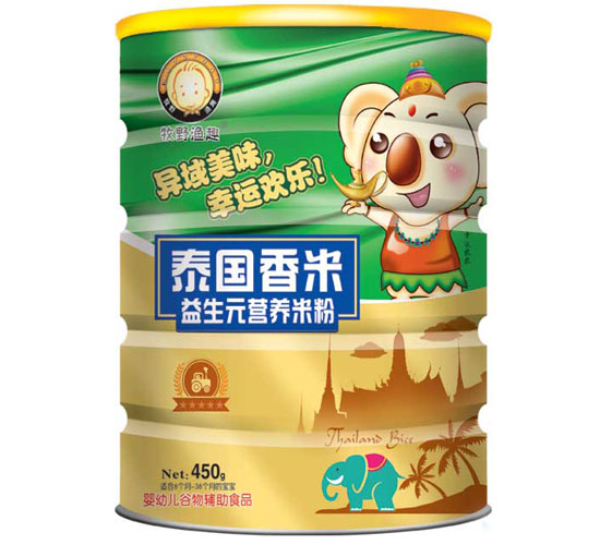 牧野漁趣益生元營養米粉聽裝