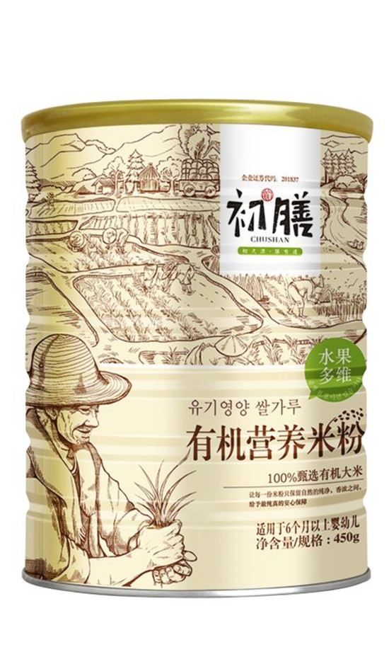 初膳有機營養米粉水果多維聽裝