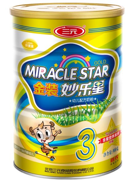 妙樂星金裝聽裝幼兒奶粉3段