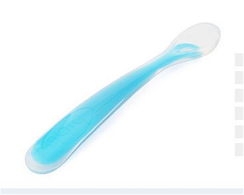 浩一貝貝硅膠勺藍色