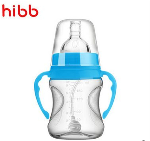 浩一貝貝弧形PP自動奶瓶藍色