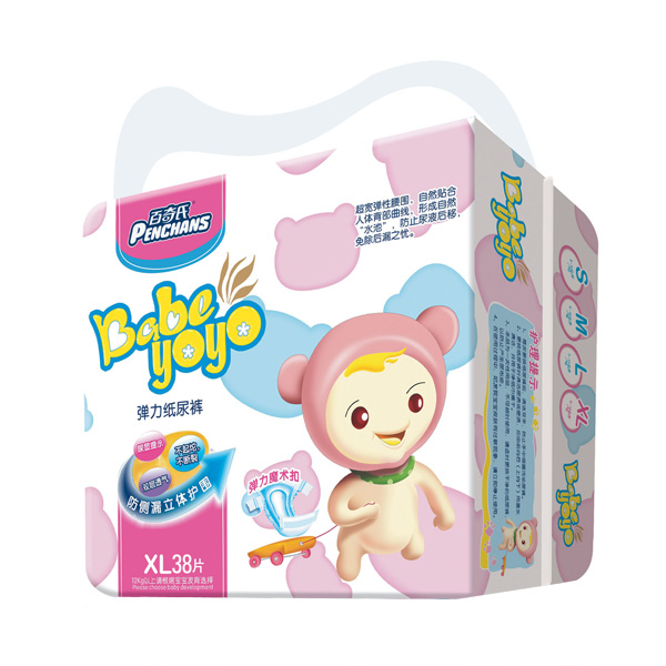 百奇氏紙尿褲大包裝XL38