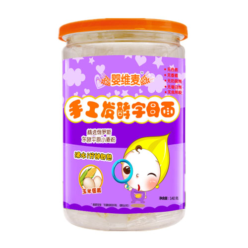 嬰維麥手工發酵字母面玉米蛋黃