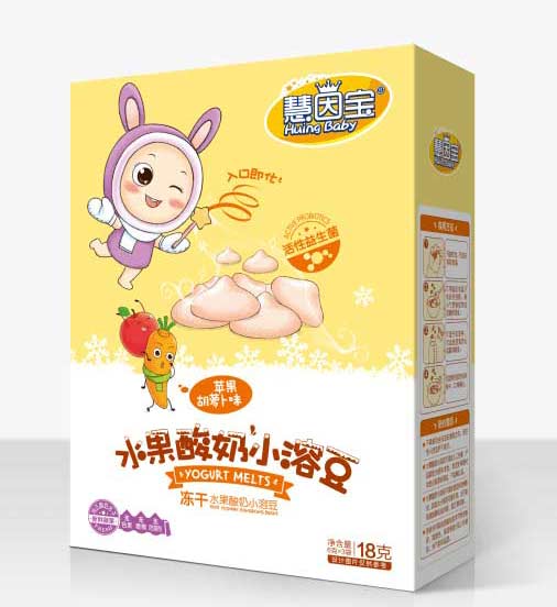 慧因寶蘋果蘿卜味水果酸奶小溶豆