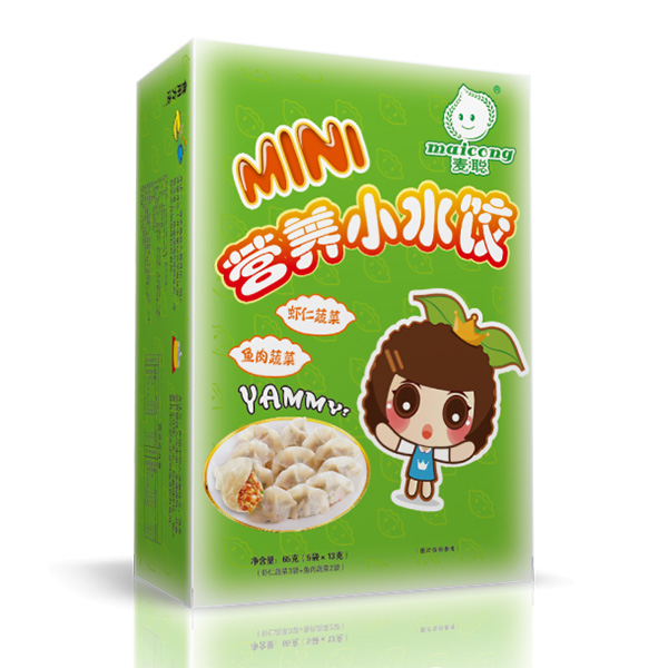 麥聰營養小水餃蝦仁蔬菜+魚肉蔬菜2