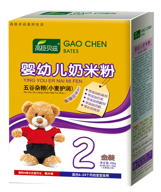 高臣貝茲五谷雜糧(小麥護潤)2段奶米粉