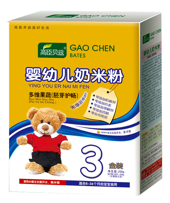 高臣貝茲多維果蔬(胚芽護腸)3段奶米粉