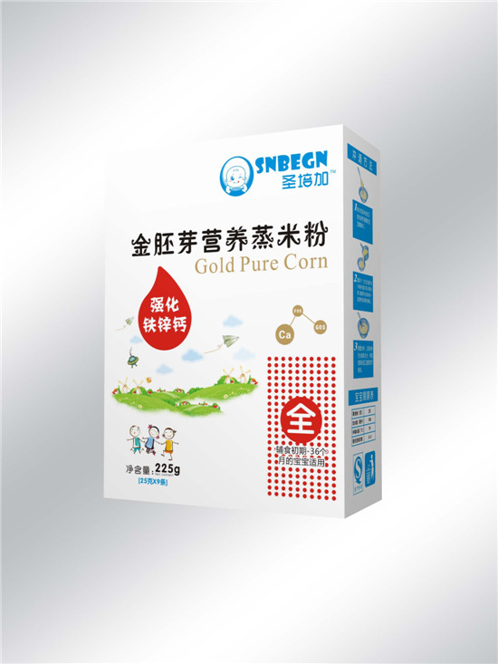 圣培加金胚芽營養蒸米粉強化鈣鐵鋅配方盒裝