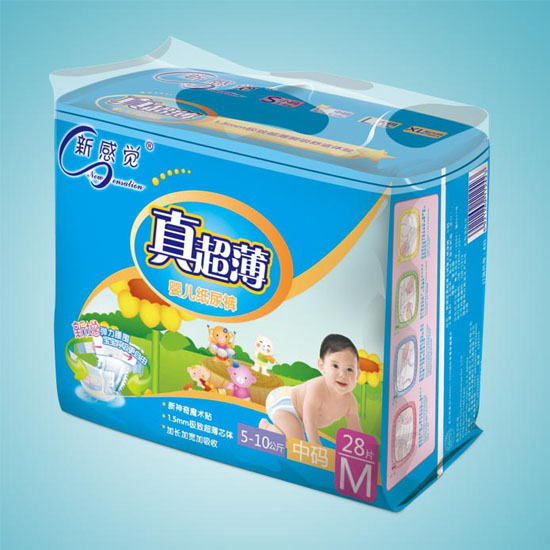 新感覺真超薄嬰兒紙尿褲M碼28片
