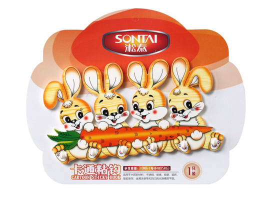 淞泰卡通魔力無痕掛鉤 強力粘鉤 不銹鋼掛鉤