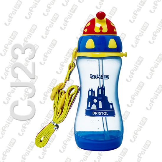 樂陪背帶水壺藍