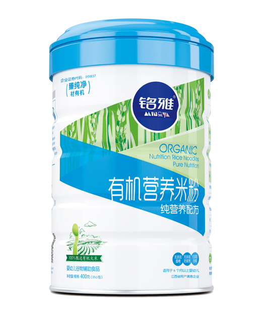 銘雅純營養有機營養米粉(聽裝)450g