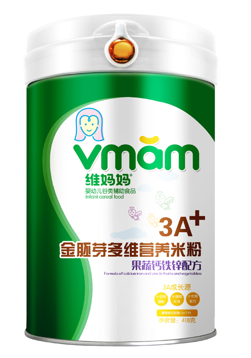 維媽媽果蔬鈣鐵鋅3A金胚芽營養米粉