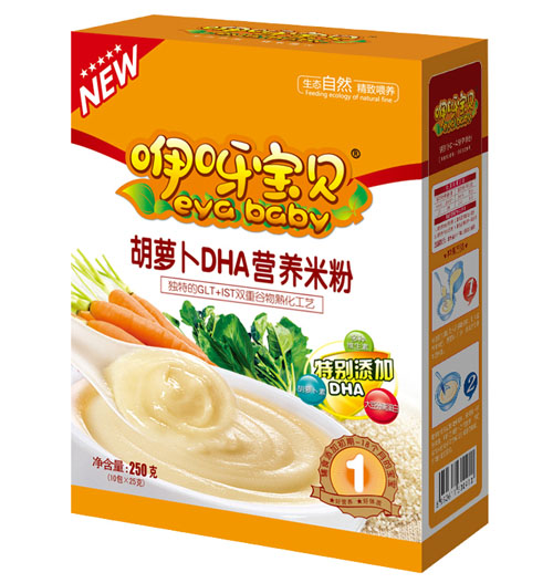 咿呀寶貝胡蘿卜DHA營養米粉