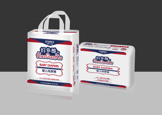 好多酷360度貼身環抱大腰圍嬰兒紙尿褲S碼72片