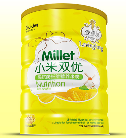 愛茵坊果繽紛纖維小米雙優米粉鐵聽