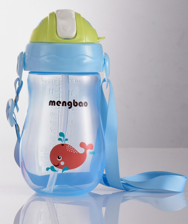 盟寶藍(lán)色有刻度水壺-小魚(yú)