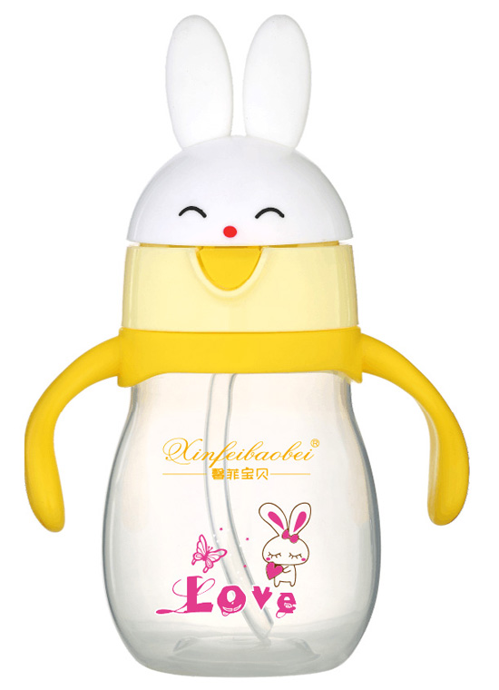 馨菲寶貝嬰兒奶瓶小兔黃色