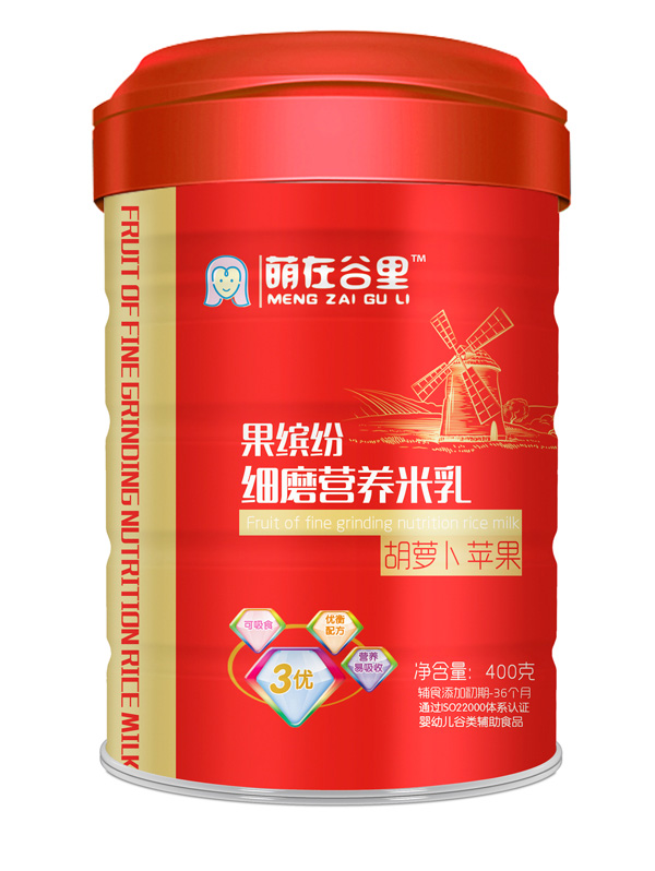 維媽媽果繽紛細磨米乳-胡蘿卜蘋果