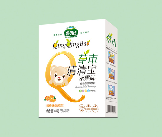 魯貝比香橙味草本清清寶盒裝