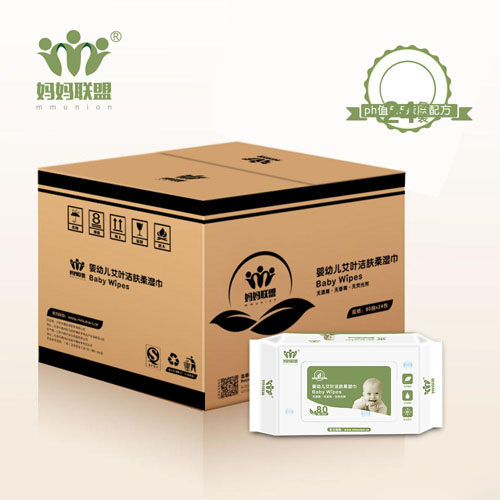 媽媽聯盟艾葉嬰兒濕巾80抽24包