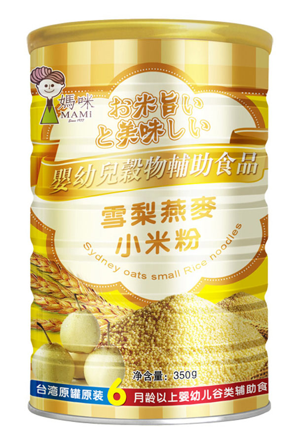 媽咪嬰幼兒雪梨燕麥小米粉
