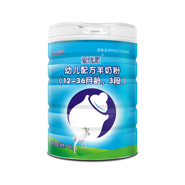 愛優(yōu)素幼兒配方羊奶粉(12-36月齡,3段)800g