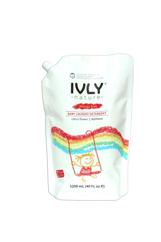 IVLYnature嬰童洗衣液袋裝1200ml(荷花白竹子)