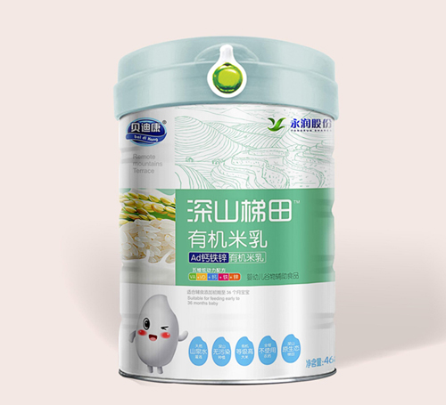 貝迪康深山梯田有機米乳-Ad鈣鐵鋅配方