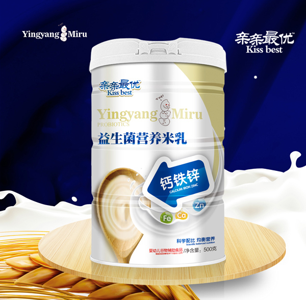 親親最優益生菌營養米乳-鈣鐵鋅