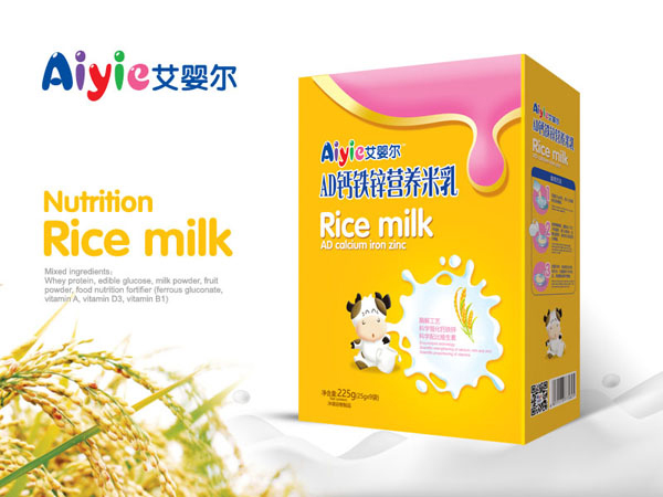 艾嬰爾AD鈣鐵鋅營養米乳盒裝