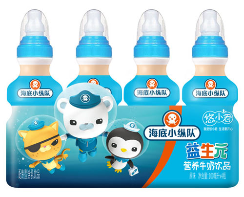 海底小縱隊益生元營養牛奶飲品(原味)4瓶