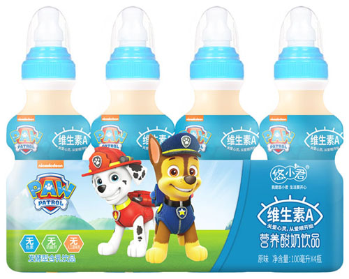 汪汪隊維生素A營養酸奶飲品原味四連膜